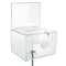 Azar Displays XL Clear Lottery Box, Adjustable Pedestal Floor Stand w/ Pocket, Lock & Keys, Pedestal 206325-CLR - alternate 6